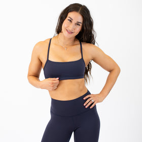 X Back Sports Bra - Chloe in Parisian Night